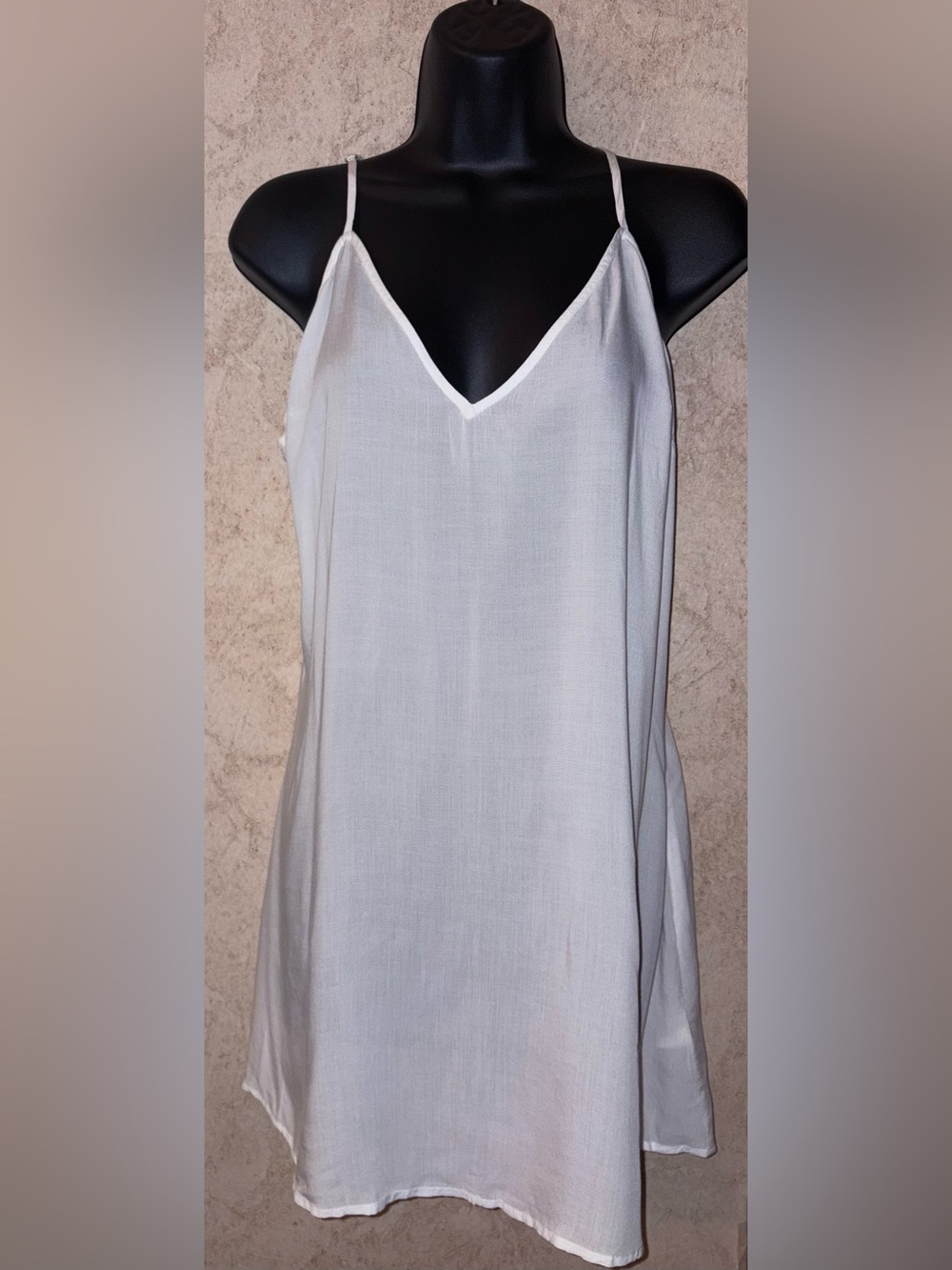 Free People White Slip Dress Spaghetti Strap